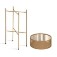 thumbnail image 4 of Kate and Laurel Paynter Modern Two-Piece Shallow Metal Plant Stand Set, 13 x 13 x 26, Gold, Contemporary Decorative Staggered Plant Stands for Succulents and Low, Vining Plants, 4 of 7