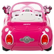 Huffy 6V Disney Minnie Mouse Convertible Ride-On Car with Remote Control, Ages 3-7, Kids, Pink