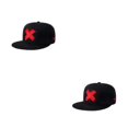 thumbnail image 3 of Jumpingount Gorra de béisbol de tamaño universal, protección solar y sombrero de moda, artículo deportivo de estilo rojo ajustable 2Conjunto, 3 of 6