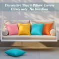thumbnail image 4 of Lksixu Outdoor Waterproof Pillow Covers, 18x18 Inch Solid Color Throw Pillow Covers, Decorative Square Cushion Cases Farmhouse Pillowcase for Tent Couch Balcony Sunbrella and Patio Furniture, 4 of 9