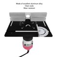 thumbnail image 3 of Router Lift Kit, Aluminum Alloy Router Table Insert Plate For Woodworking, Router Templates For Router Plates And Lift Systems, 3 of 8