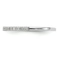 thumbnail image 3 of Solid 14k White Gold Lab Grown Diamond Wedding Band Ring Size 5 (.34 cttw.), 3 of 8