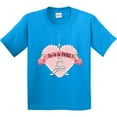 thumbnail image 3 of Inktastic Paris Oo-la-la with Eiffel Tower and Flowers in Pink Heart Youth T-Shirt, 3 of 5