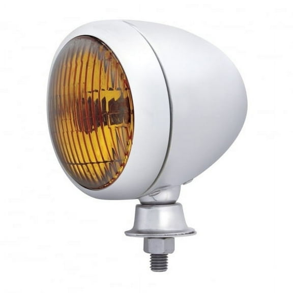 Chrome Teardrop Spot Light w/ Amber Lens