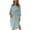 Green, variant on Summer Dress Summer Dress Muslim Ethnic Lace Solid Long Sleeve Fall Winter Modest Dress White M