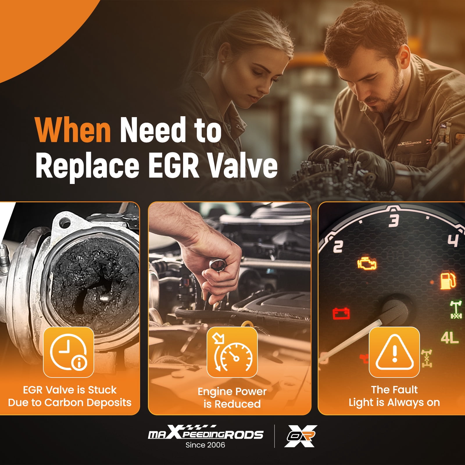 MaXpeedingrods EGR Valve For International DT466E 7.6L Replaces 1845018C2 5012976R91 1842593C91