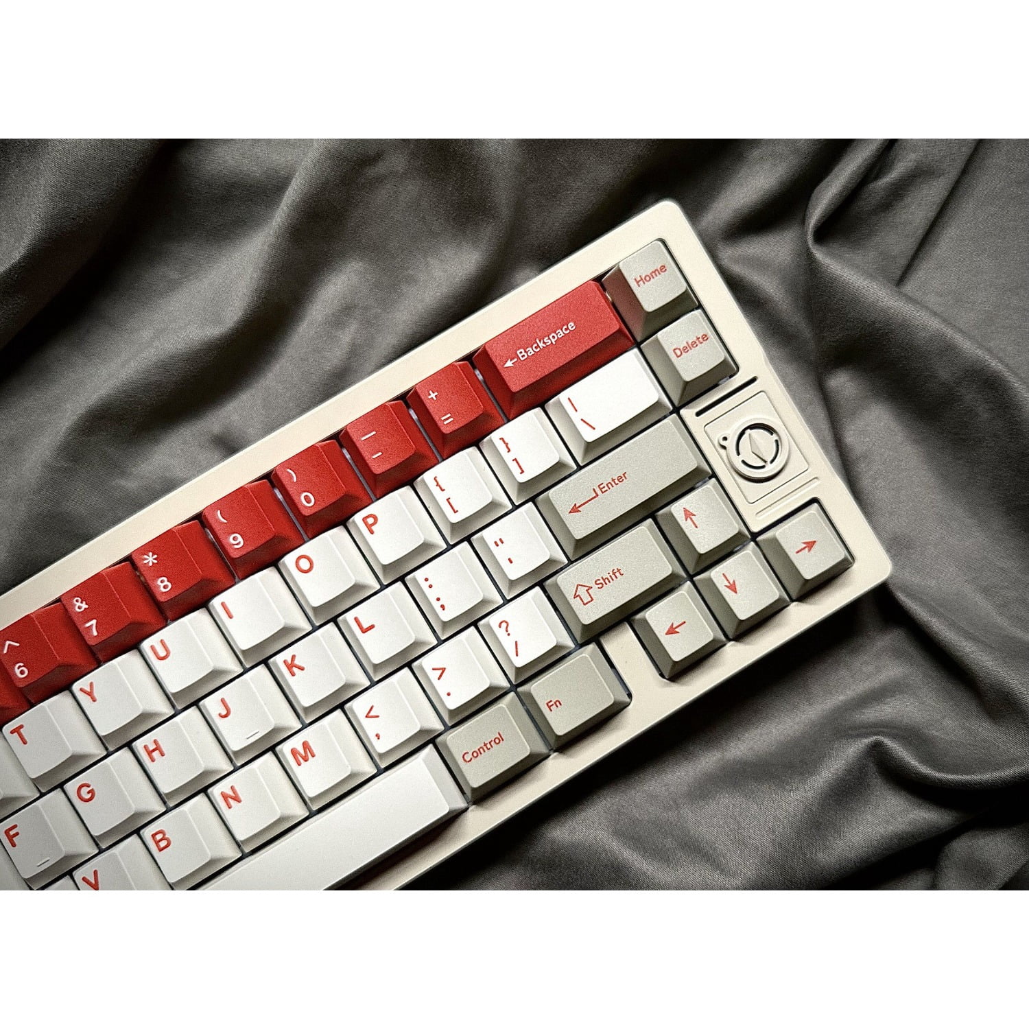 Red Theme PBT 5-Side Dye-Sublimation Keycaps, Cherry Profile Full Set for Custom Mechanical Keyboards
