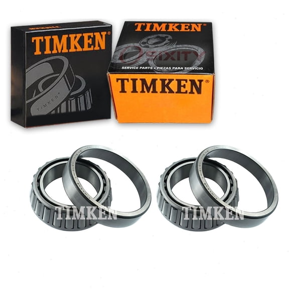 2 pc Timken Rear Outer Wheel Bearing and Race Sets compatible with Dodge Ram 2500 1994-2010