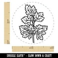 thumbnail image 2 of Parsley Herb Plant Self-Inking Rubber Stamp Ink Stamper - Orange Ink - Mini 1/2 Inch, 2 of 7