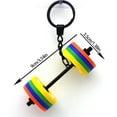 thumbnail image 3 of SDFGTstore Fitness Themed Detachable Keychain Rubber Design Bag Hanging Decoration Charm Gym Enthusiast Gift, 3 of 21