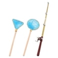 thumbnail image 1 of Ensemble de Canne à Pêche Modèle Ornemental Mini Filet de Pêche de Bureau Mini Maison, 1 of 9