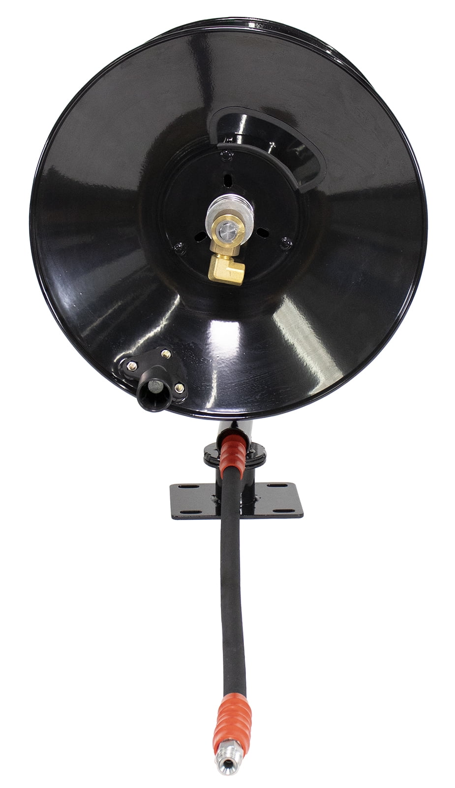 Erie Tools 5100 PSI 3/8" x 100' Pressure Washer Hose Reel with Swivel Base