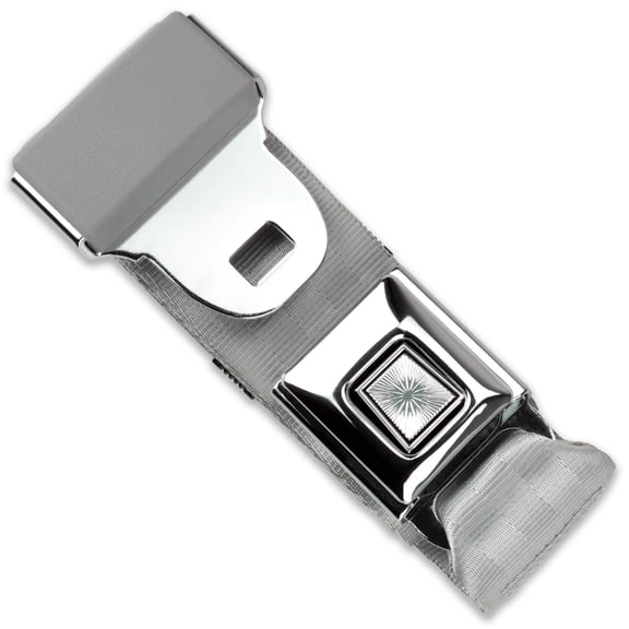 RetroBelt Gray Push Button Lap Belt 75" 2-Point Safety Seat Belt Classic