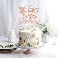 thumbnail image 4 of Adorno para tartas Mis Quince Fairy Happy 7º cumpleaños, oro rosa, 4 of 7