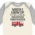 thumbnail image 4 of Inktastic Firefighter Volunteer Fireman Boys Long Sleeve Baby Bodysuit, 4 of 5