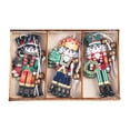 thumbnail image 3 of 9 piezas de cascanueces de madera para árbol de Navidad, soldados, figuras decorativas colgantes, cascanueces Estilo C, 3 of 9