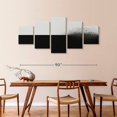 thumbnail image 3 of Elephant Stock Detachment Wall Art - Horizontal Multi Panel Canvas - Living Room Wall Decor - Abstract Multi Panel - Black And Gray Decor - 92" x 42", 3 of 8