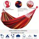 thumbnail image 3 of Hamaca De Camping Para Jardín Al Aire Libre Con Correas De Árbol Para Colgar, Hamaca Duradera Con Capacidad Para Hasta 450 Libras, Hamaca Portátil Con Bolsa De Viaje Perfecta Para Acampar En Patio Ext, 3 of 4