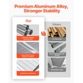 thumbnail image 3 of VEVOR Aluminum Awning 48 x 42 in, Durable Window Awning Door Canopy, Lightweight and Stable Aluminum Exterior Awnings Rain Snow Sunlight Protection for Door Entrance Windows Patio Porch, 3 of 9