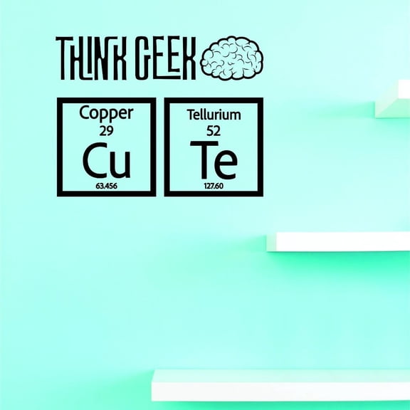 Custom Decals Think Geek Wall Art Size: 14 X 28 Inches Color: Black