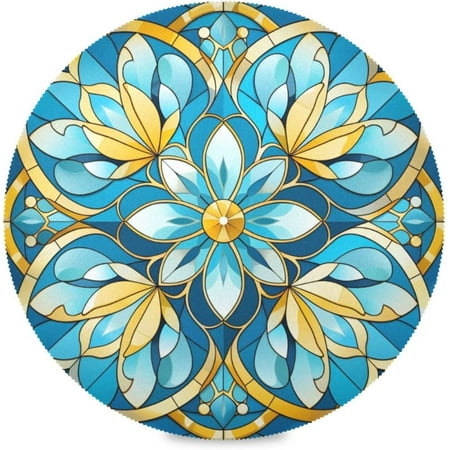 

Tangkunup 15 Inch Mdkzmjmwmtc4oezzsk1zz0zomezu Round Braided Placemats Set of 4 Washable Table Mats Non-Slip Heat Resistant Place mats Kitchen Dining Tables Home Wedding Party Decoration 6PCS