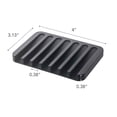 thumbnail image 5 of Yamazaki Home Self-Draining Soap Tray, Black, Silicone, No Assembly, 5 of 5