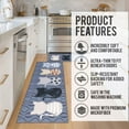 thumbnail image 5 of Kitchen Mats Cushioned Anti Fatigue 2 Piece Set, Waterproof Kitchen Mats for Floor Anti Fatigue, Cat Rug for Kitchen Floor Sink Area and Padded Kitchen Mat for Home Kitchen Decor 17"x30"+17"x47", 5 of 6