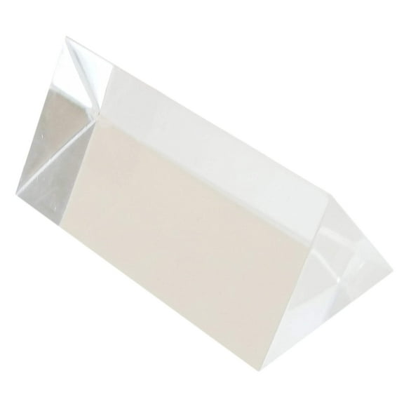 Prism, Acrylic Equilateral Prism, 25mm face x 25mm length. Optically Clear.