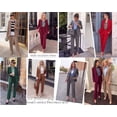 thumbnail image 5 of PRETTYGARDEN Two Piece Sets for Women Dressy Pant Suits Lapel Blazer,Straight Leg Dress Pants,Professional Interview Suit Set,Business Casual Outfits,Office Work Clothes,Fall Winter, 5 of 9