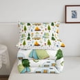 thumbnail image 5 of Catabedysis Floral Camping Full Size Comforter Sets,Caravan Tent Pattern Bedding Comforter Set For Boys,Multicolor,Polkadot Reversible,3 Pieces,1 Comforter and 2 Pillowcases, 5 of 7