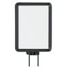 Lavi Industries 50-1141SV-S-MB Vertical Swivel Mount Sign Frame, 8.5 x 11 In. Matte Black