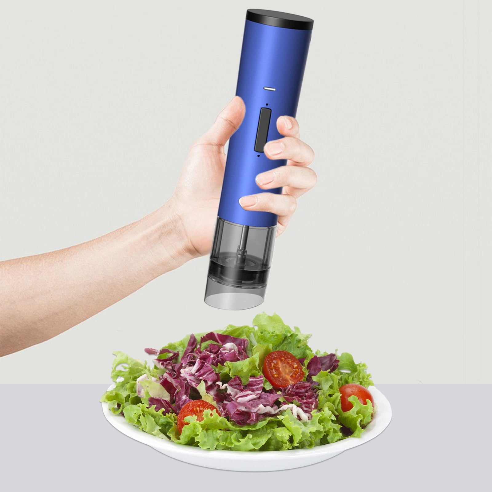 Lcxifdre ​Usb Rechargeable Electric Spice Grinder with Ceramic Core - Adjustable Coarseness for Pepper Salt Kitchen & Outdoor Travel Portable Battery Powered​​