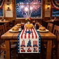 thumbnail image 4 of Aufmer Dual Theme Multi Purpose Long Table Cloth Soft Fabric Flexible Size Matching For Home Restaurant Holiday Tea Dining Scene Layout Ornament(33×120cm), 4 of 6