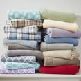 thumbnail image 4 of Comfort Classics Micro Fleece 4-Piece Grey Diamond Sheet Set, Full, 4 of 8