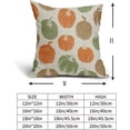 thumbnail image 5 of Fall Pillow Covers 18x18 Set of 2 Balck Pumpkin Autumn Themed Thanksgiving Harvest Print Decorative Throw Pillows Outdoor Pillowcase Farmhouse Linen Cushion Case Decor for Sofa Couch Bed, 5 of 6