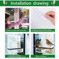 thumbnail image 4 of Bird Feeder for Windows, 2 Pcs Acrylic Outdoor Window Bird Feeder with 6 Suction Cups, Transparent with Removable Tray Bird Feeder for Sparrows, Wild Birds, 4 of 5