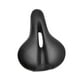 thumbnail image 3 of Asiento de bicicleta de cuero PU con almohadilla ergonómica para bicicleta de montaña Negro, 3 of 8
