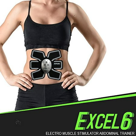 Hi-Intensity 6 Pack Excel 6 Electro Muscle Abdominal Trainer GET Your Abs FIT, Anytime (Best Sit Ups To Get Abs)
