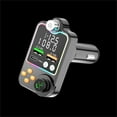thumbnail image 3 of Car Bluetooth FM Transmitter, 5.0 Bluetooth, Wireless Handsfree Call, MP3 Player, 3.1A Fast Charging, Support USB Flash Disk, Colorful Breathing Light, 12-24V Voltage, 3 of 5