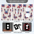 thumbnail image 3 of Yayeee Blank Wall Plate Cover 1-Gang 4.5"x2.7" Home Unused Decorative Outlet, Blue Butterflies, 3 of 7