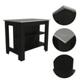 thumbnail image 5 of Miekor Furniture Rockaway 3-Shelf Kitchen Island Black and Ibiza Marble B5A3712, 5 of 7
