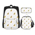 thumbnail image 1 of Easygdp Gold Rabbit Mochila para Niños y Niñas con Set de Caja de Almuerzo y Estuche para Lápices 3 en 1, Mochila Escolar Estampada para Adolescentes, 1 of 7