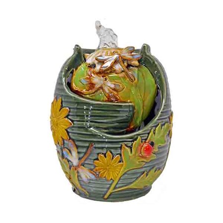 Dragonfly Fountain - Dragonfly Tabletop Ceramic Fountain