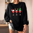 thumbnail image 2 of CEHVOM Women Christmas Print Loose O-Neck Long-Sleeved Fleece Oversized Sweatshirt Pullover, 2 of 8