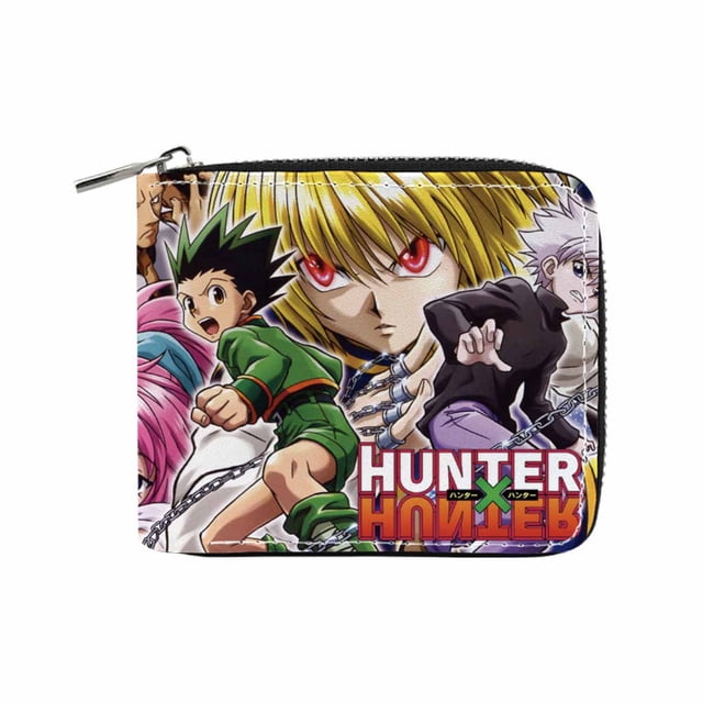 Billetera plegable delgada con diseño de personajes de anime de Wallet Hunters Hunters
