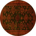 thumbnail image 1 of Ahgly Company Indoor Round Persian Yellow Traditional Area Rugs, 8' Round, 1 of 4