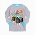thumbnail image 4 of Gibobby Boy Outfits Fall Winter Printed Cute Printed Long Sleeve Outwear Clothing Sets 1T 2T 3T 4T Toddler Boys Outfit Sets(4-5 Years,Grey), 4 of 7