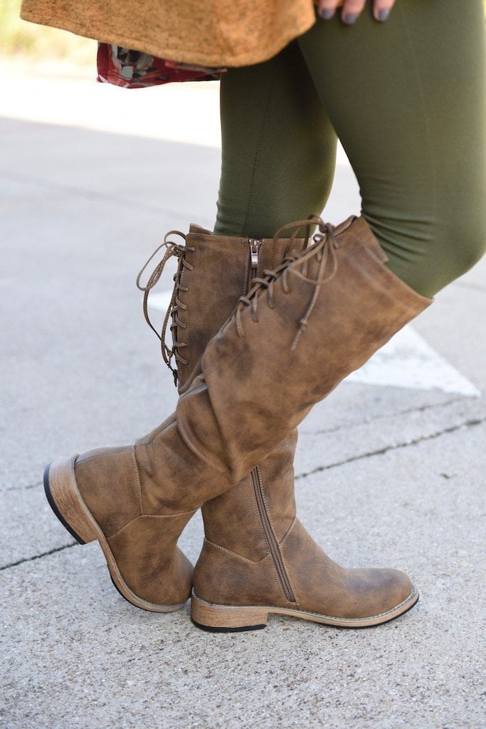 womens distressed tall boots