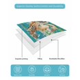 thumbnail image 5 of Quilts Twin Size Bedding Set, Turtle Coastal Lightweight Quilted Comforter, Summer Beach Coral Seahorse Green Wooden Retro Soft Bedspread Coverlet with Pillow Covers for All Season, 68" x 86", 5 of 7
