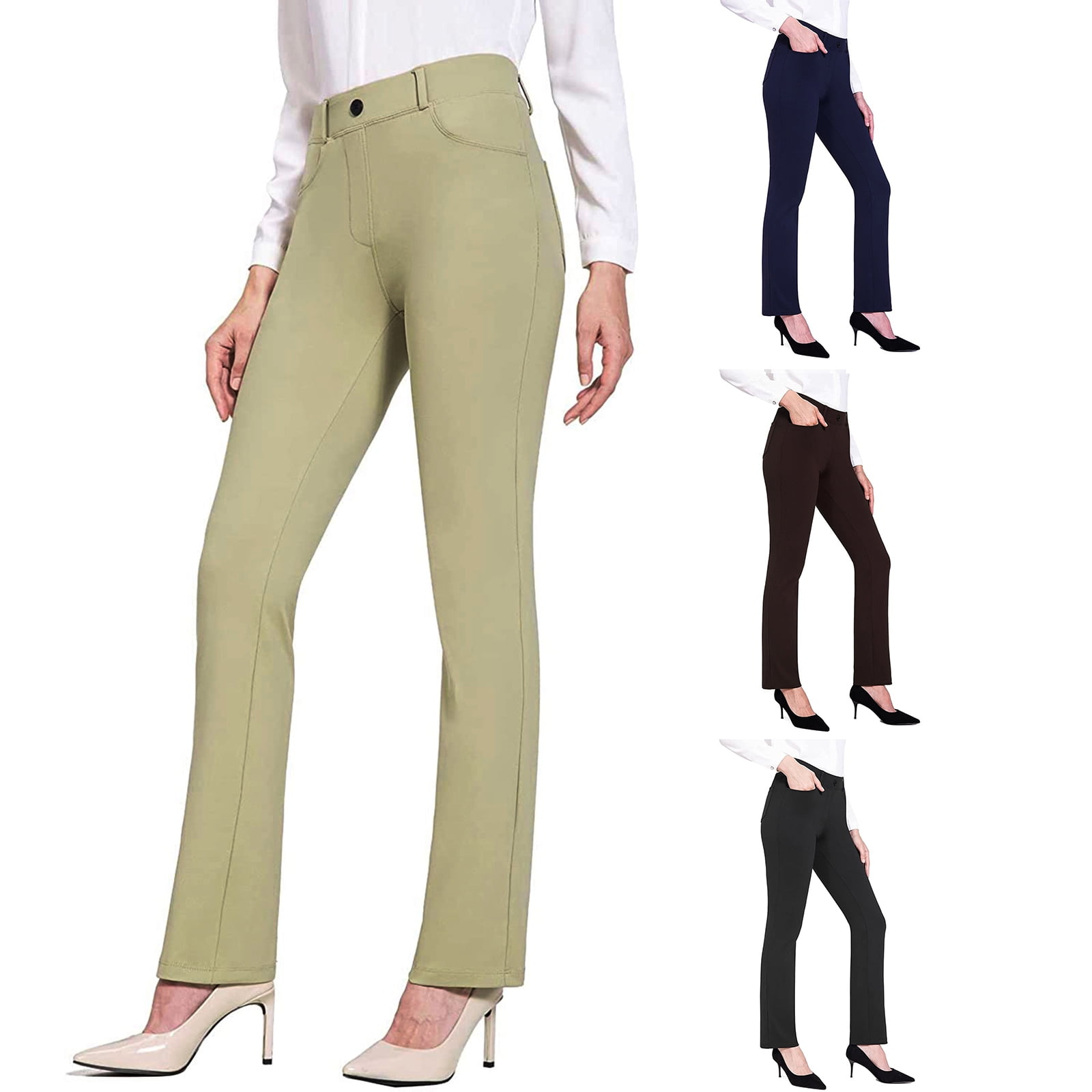 Sunisery Yoga Pants for Women Stretchy Work Business Slacks Dress Pants